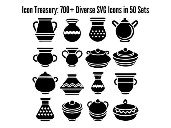 700 Diverse SVG Icons in 50 Sets