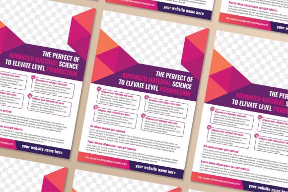 Advanced Material Vertical Flyer: Graphics and Print Templates