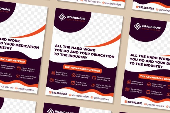 All the Hard Vertical Flyer: Graphics for Print Templates