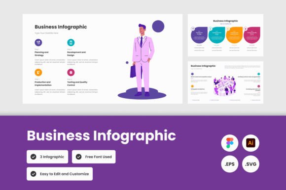 Business Infographic Template V1: Graphics for Local Business