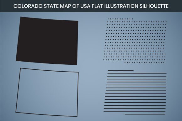 Colorado State Hand Drawn Outline Map US Graphics Freebies