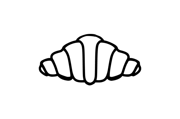 Croissant Hand Drawing: Graphics for Real Business