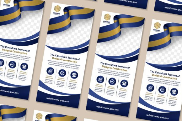 Design and Construction Vertical Banner