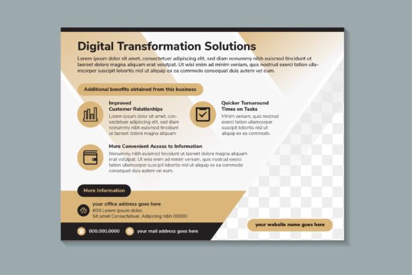 Digital Transformation Horizontal Flyer