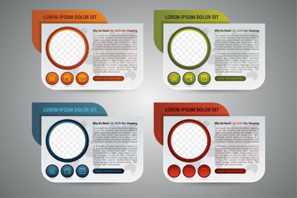 Infographic Photo Frame Circle: Graphics for Modern Design