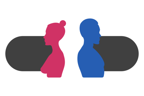 Man and Woman Comparison Graphics