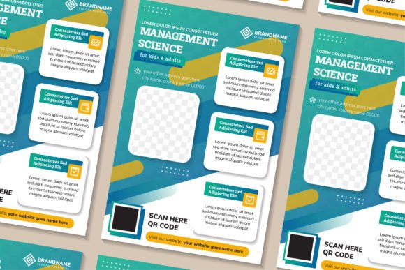 Management Science Vertical Flyer: Graphics and Print Templates