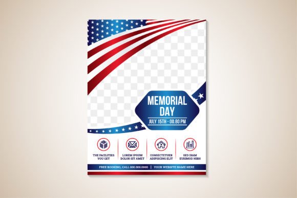 Memorial Day Vertical Flyer