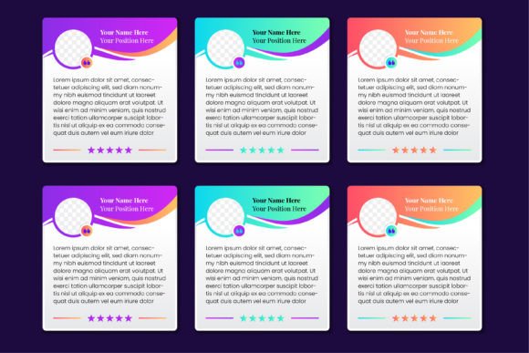 Quote Gradient Infographic Graphics