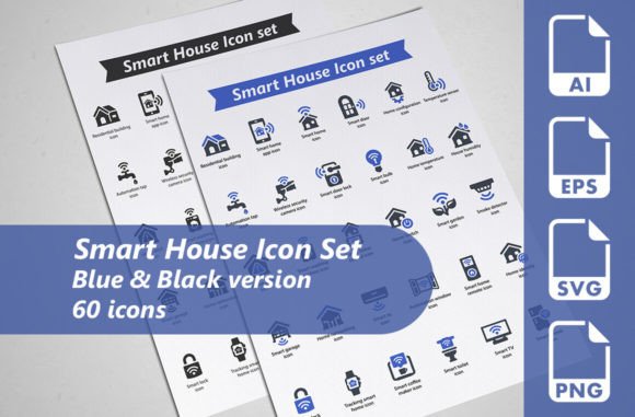 Smart House Icon Set: Graphics for Local Branding