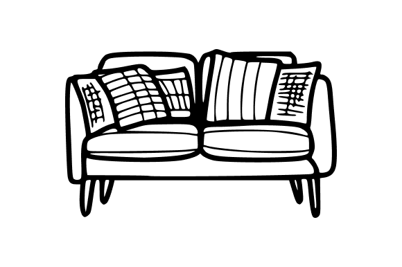 Sofa Hand Drawing Graphics