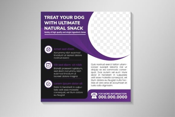 Treat Your Dog Square Banner Graphics
