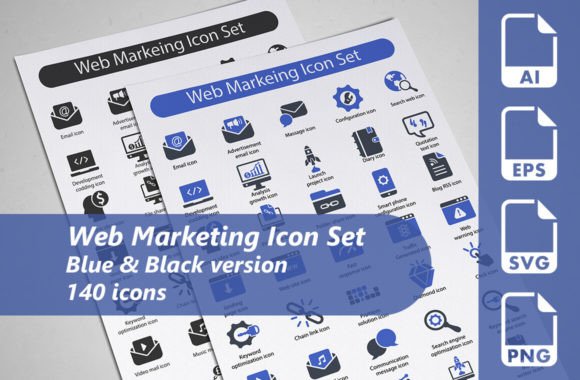 Web Marketing Icon Set: Graphics and Icons for Real Projects